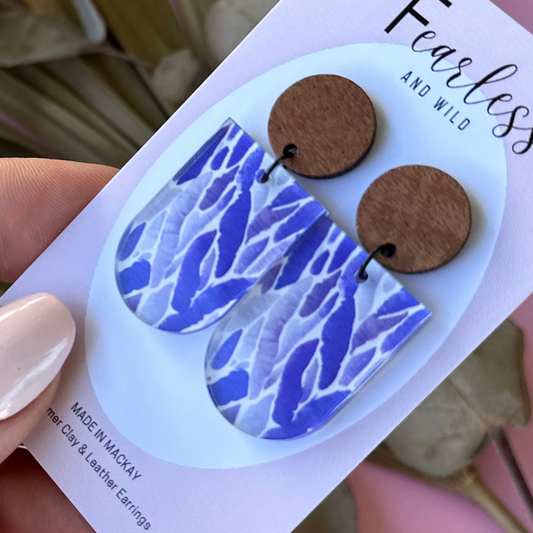 Avah Blue Abstract Acrylic