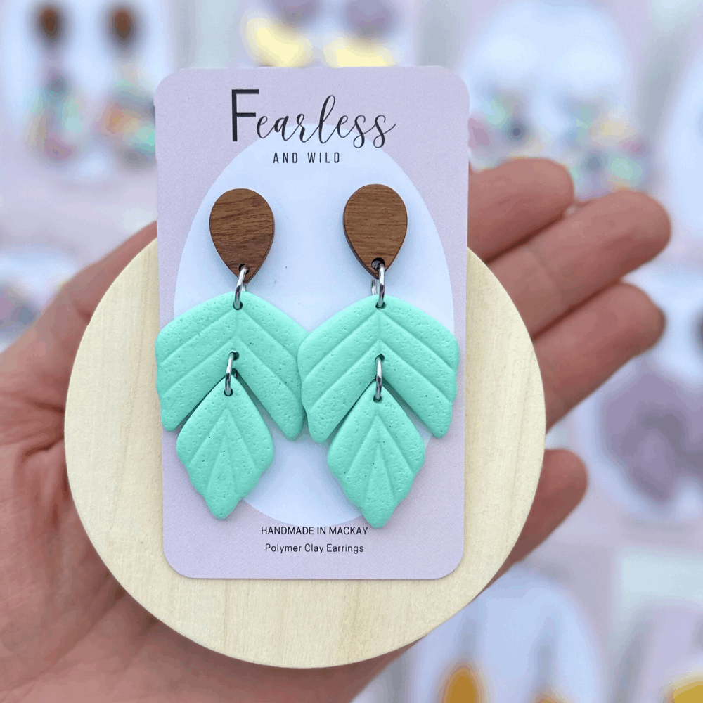 Renee Mint - Handmade Earrings Australia - Handmade Polymer Clay – Fearless  And Wild