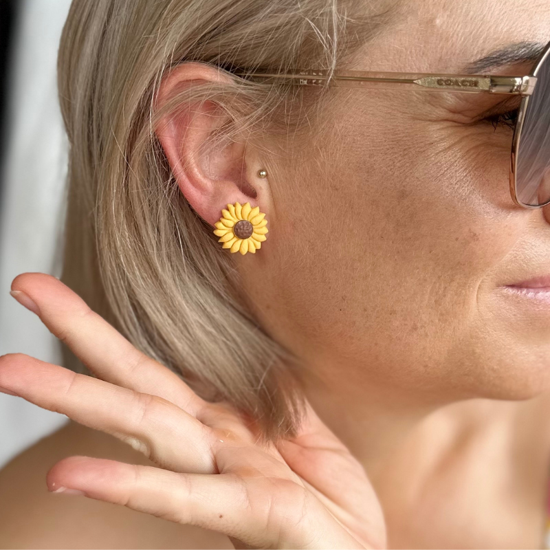 Sunflower Studs