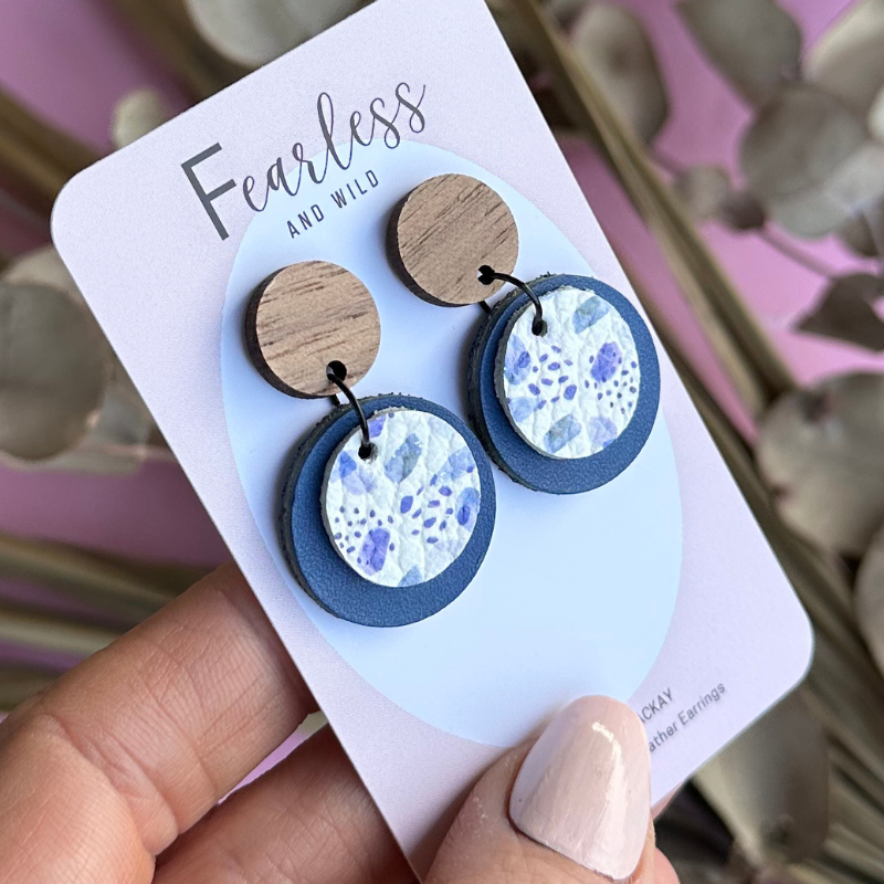 Bridget Lagoon Mini Leather Drop