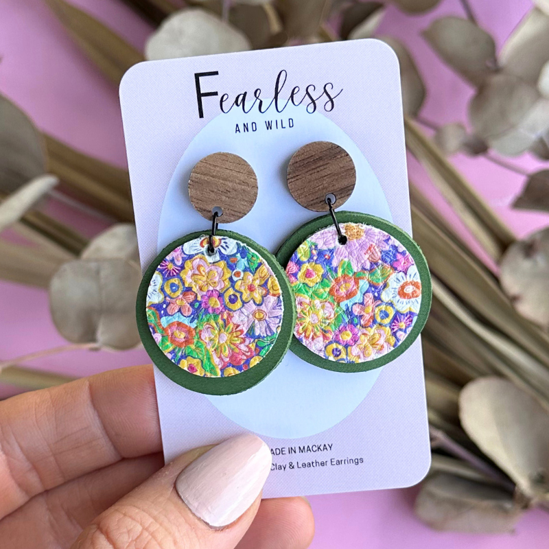 Bridget Petal Leather Drop