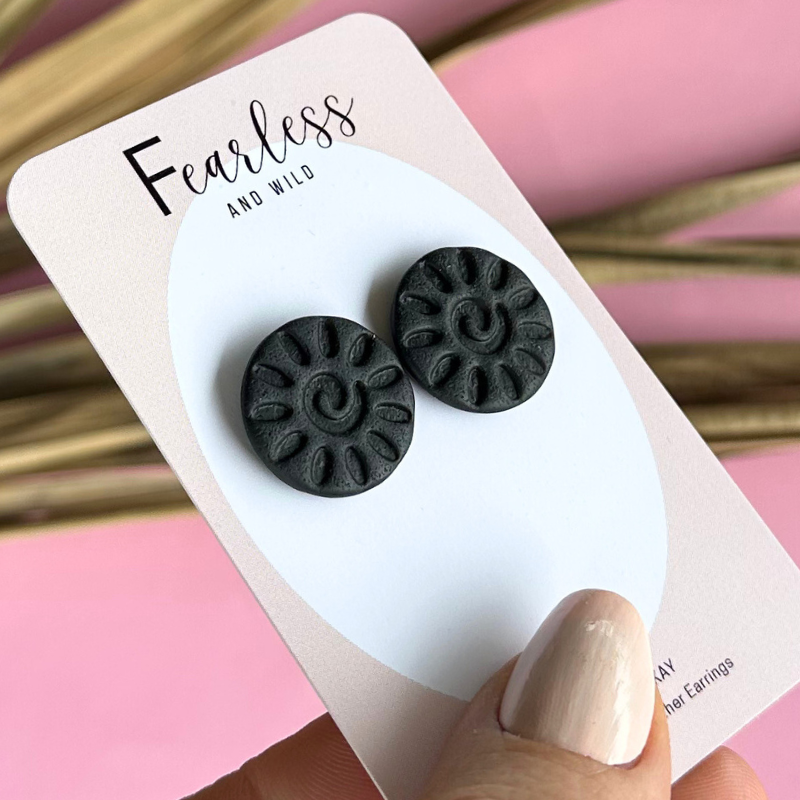 Alexia Statement Stud Black