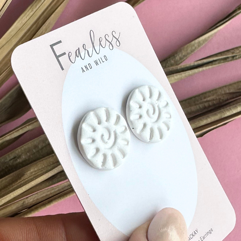 Alexia Statement Stud White