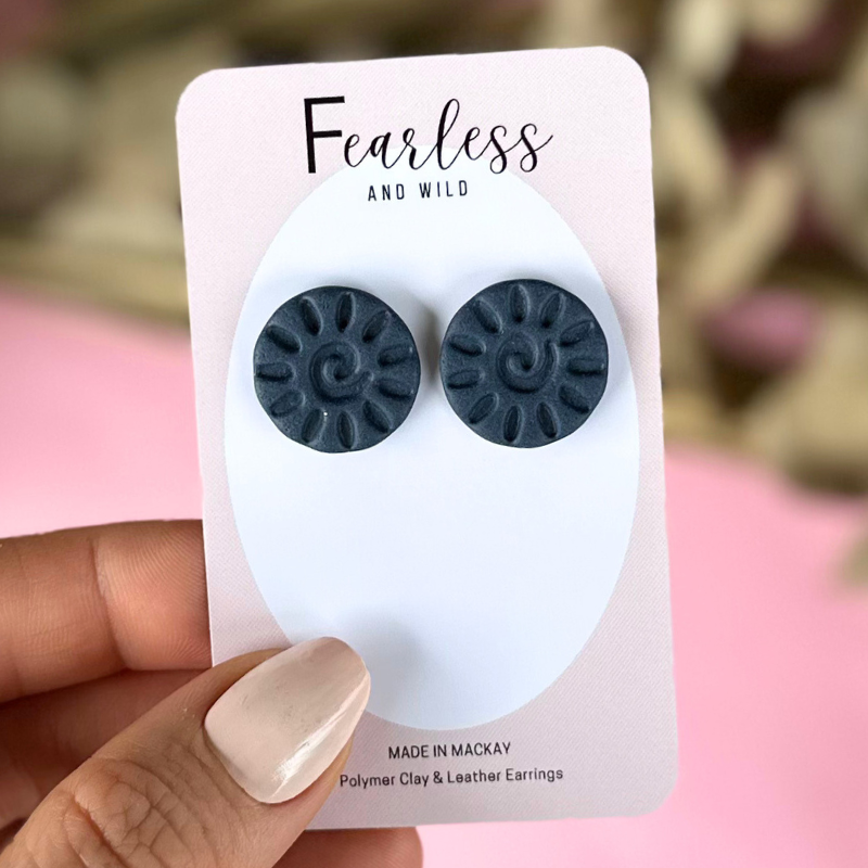 Alexia Statement Stud Navy