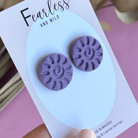 Alexia Statement Stud Purple