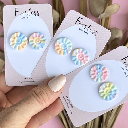 Alexia Statement Stud Pastel