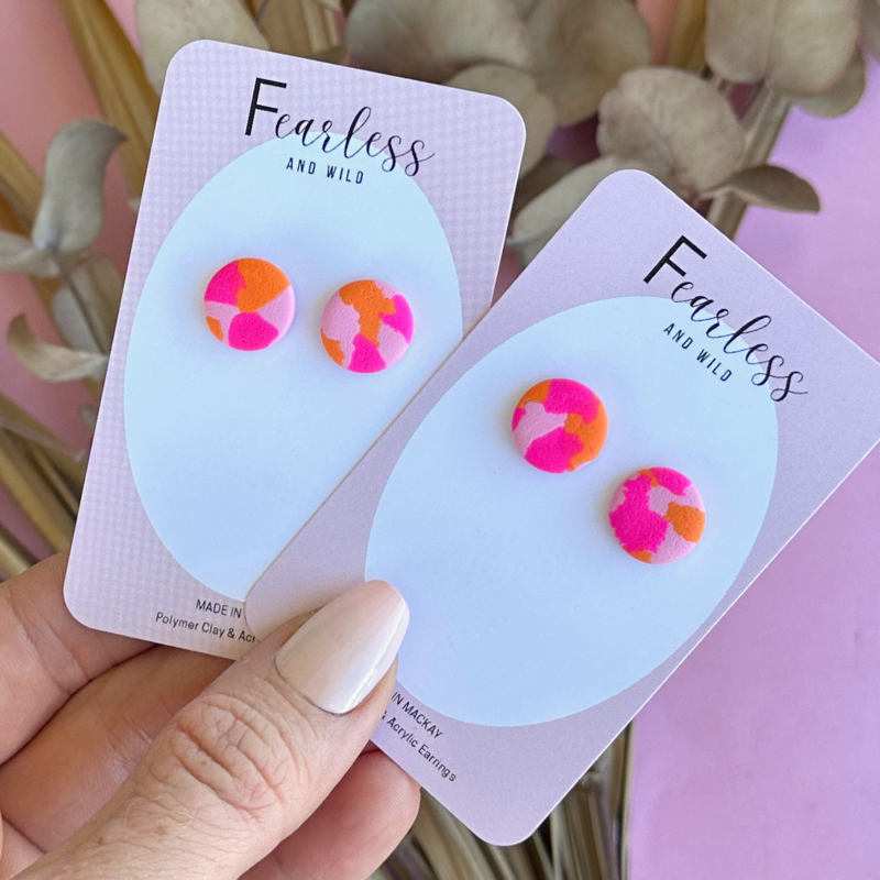 Round Sweet Kiss Stud