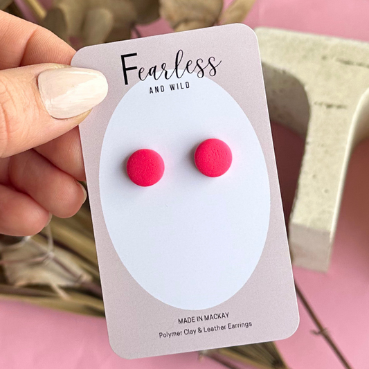 Hot Pink Mini Stud