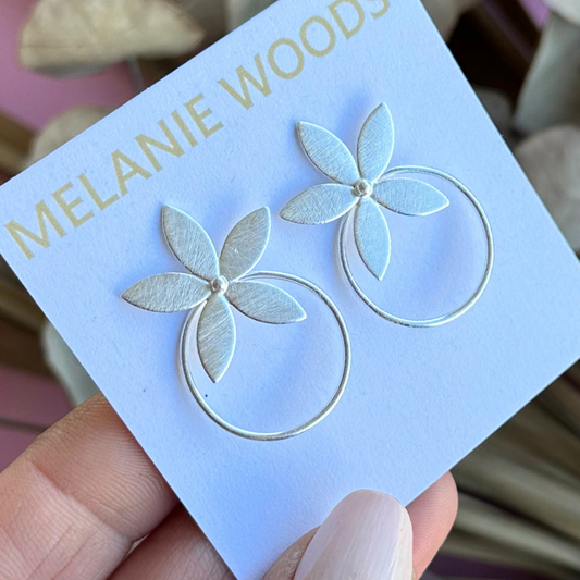 Silver Wash Piccolo Flower Drops