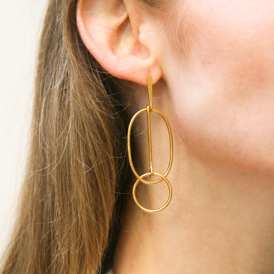 Gold Asymmetrical Drop