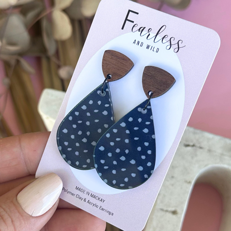 Tia Navy Acrylic