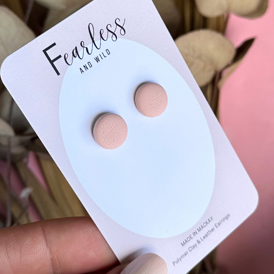 Soft Apricot Mini Stud