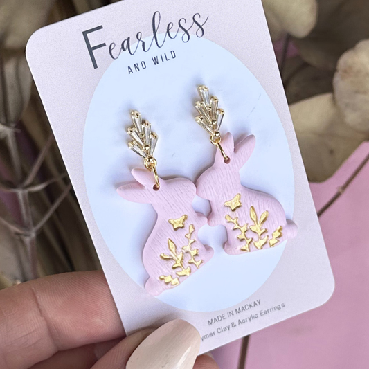 Easter Bunnies Pink Crown