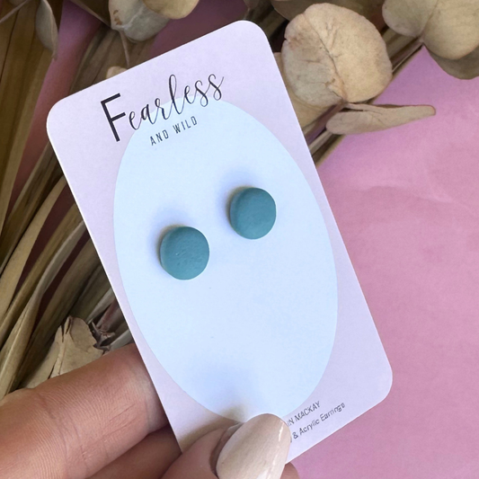 Teal Mini Stud