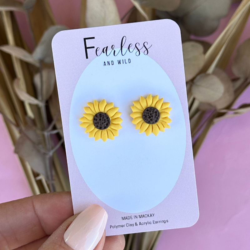 Sunflower Studs