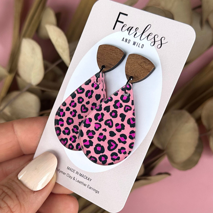 Tia Pink Leopard Acrylic