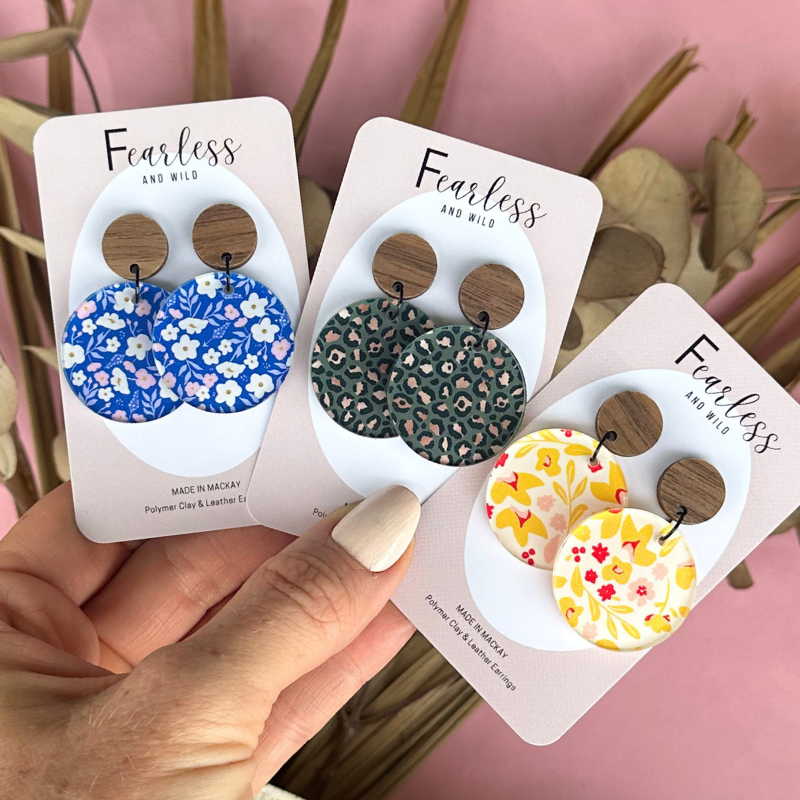 Sofia Blue Floral Acrylic