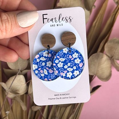 Sofia Blue Floral Acrylic