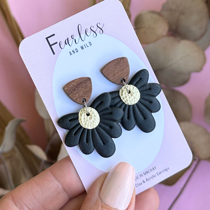 Daisy Drop Black