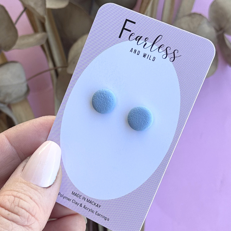 Sky Blue Mini Stud