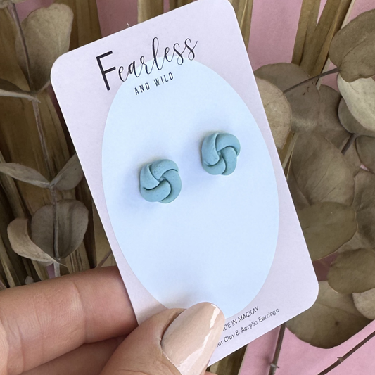 Blue Knot Stud