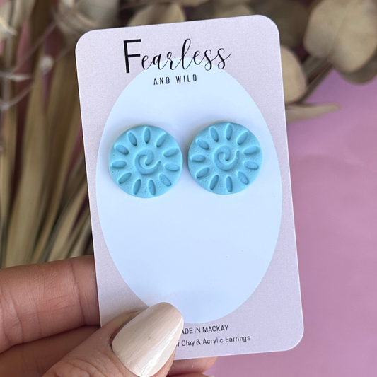 Alexia Statement Stud Blue