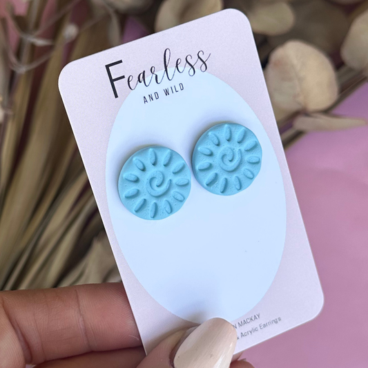 Alexia Statement Stud Blue