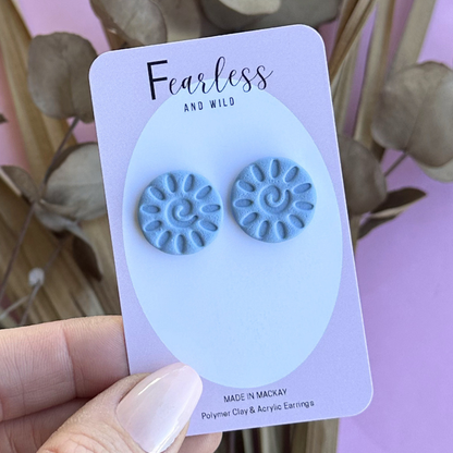 Alexia Statement Stud Sky Blue