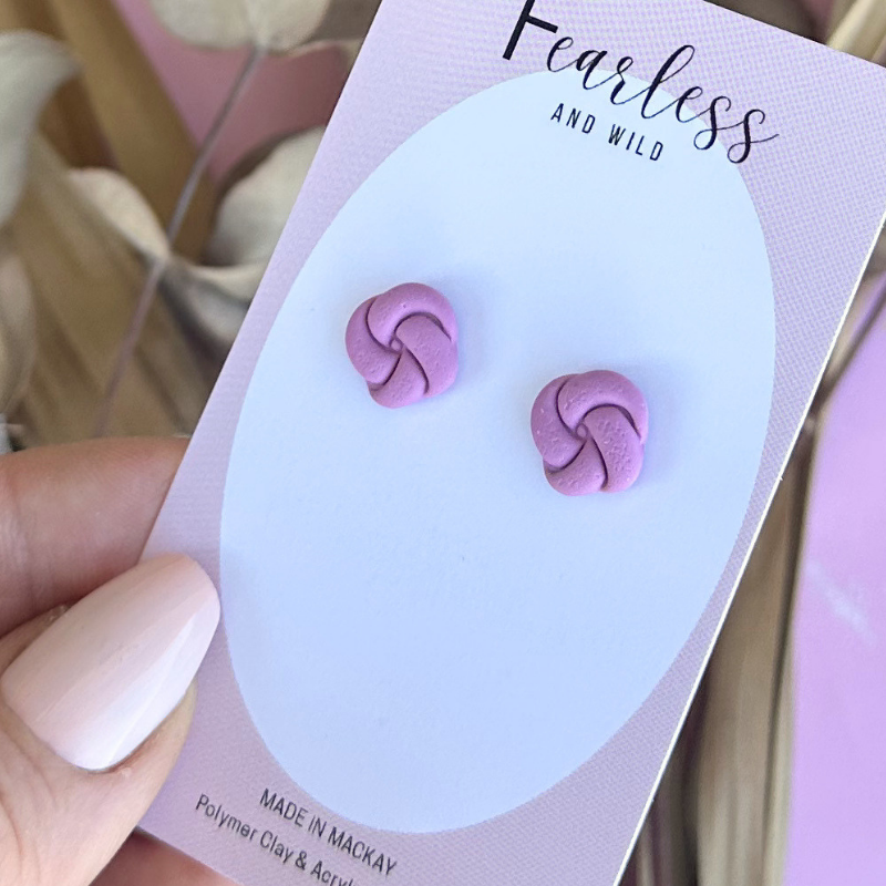 Berry Knot Stud