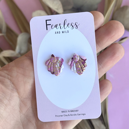 Daisy Petal Berry Crush Stud