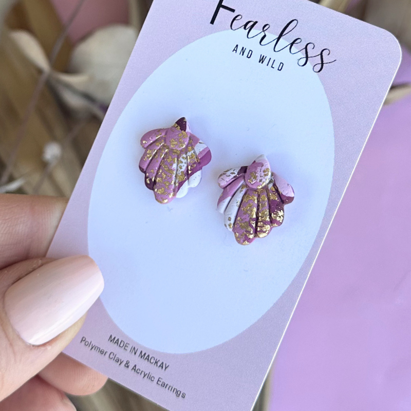Daisy Petal Berry Crush Stud