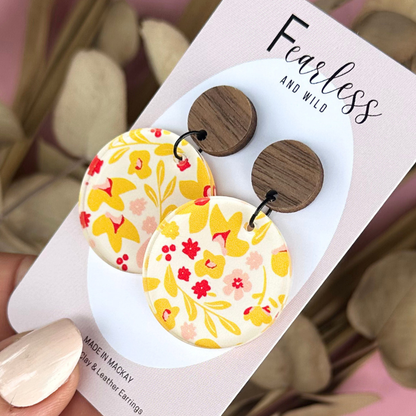 Sofia Yellow Floral Acrylic