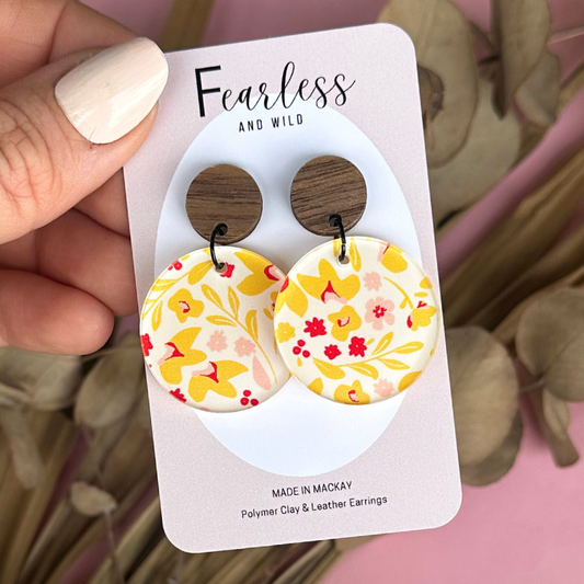 Sofia Yellow Floral Acrylic