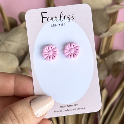 Pink Bloom Studs