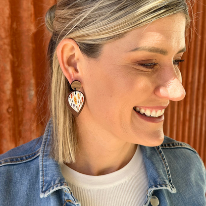 Maddie Lagoon Leather Drop