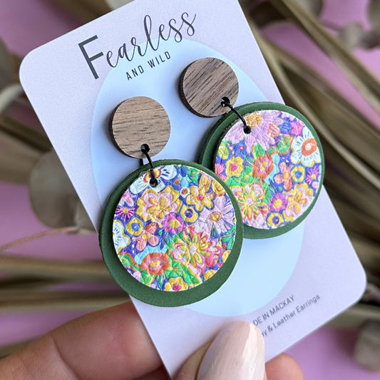 Bridget Petal Leather Drop