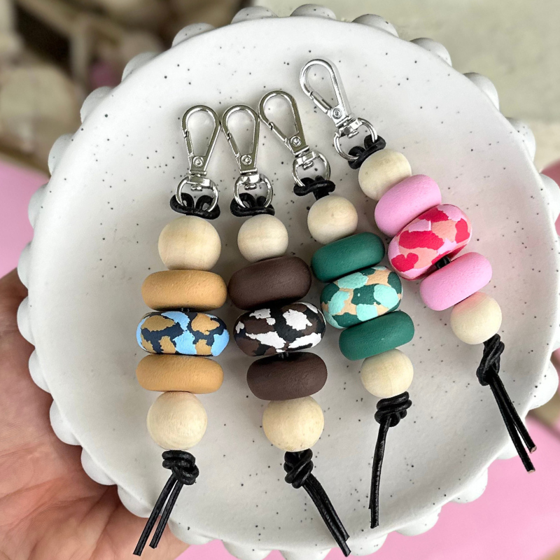 Polymer Clay Handmade Key Rings - Made In Mackay - Key Rings – Fearless ...