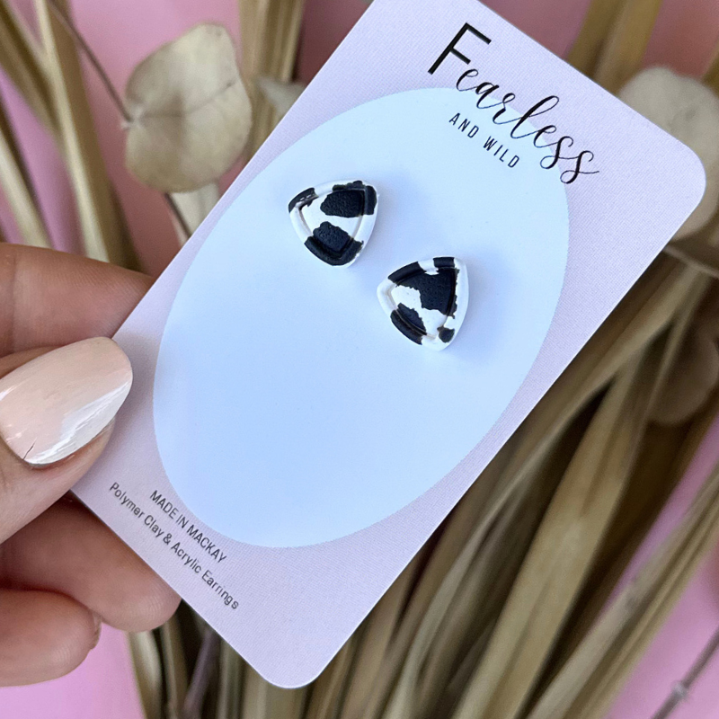 Triangle Midnight Stud