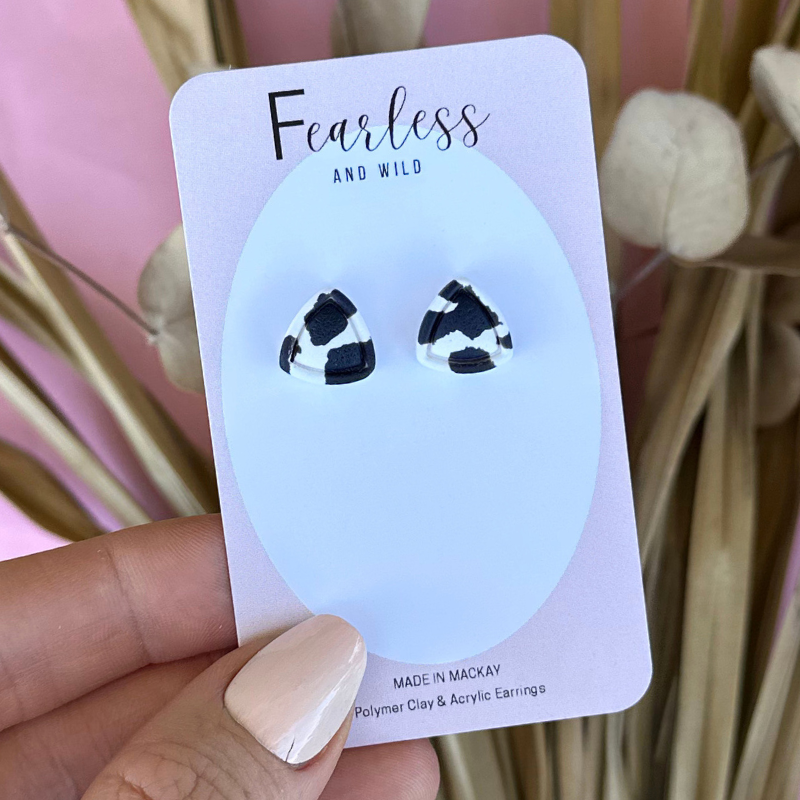 Triangle Midnight Stud