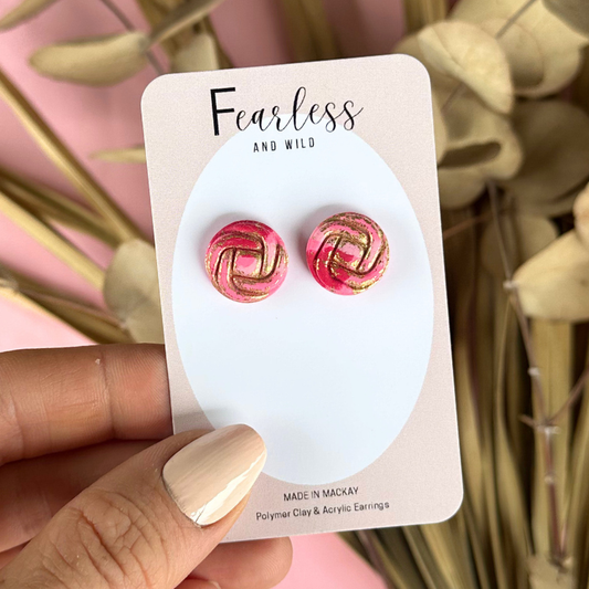 Round Knot Stud Soft Romance