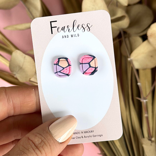 Rectangle XOXO Studs