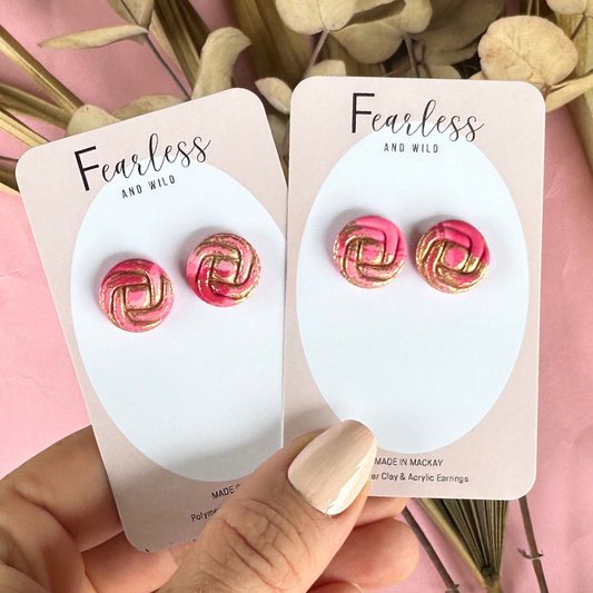 Round Knot Stud Soft Romance