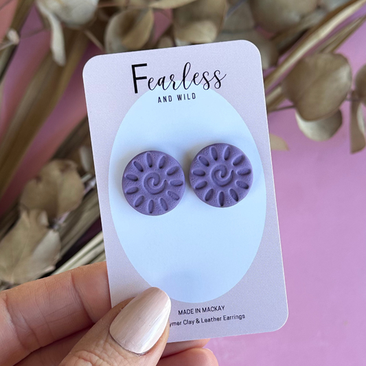 Alexia Statement Stud Purple