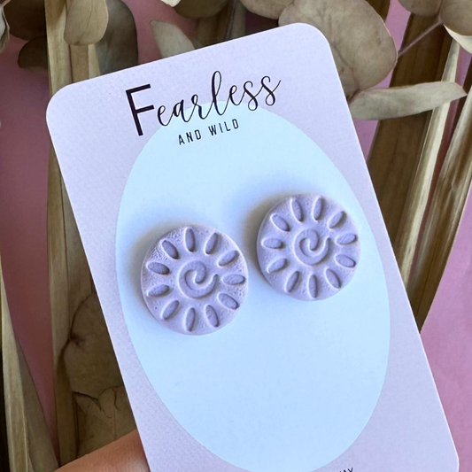 Alexia Statement Stud Lavender