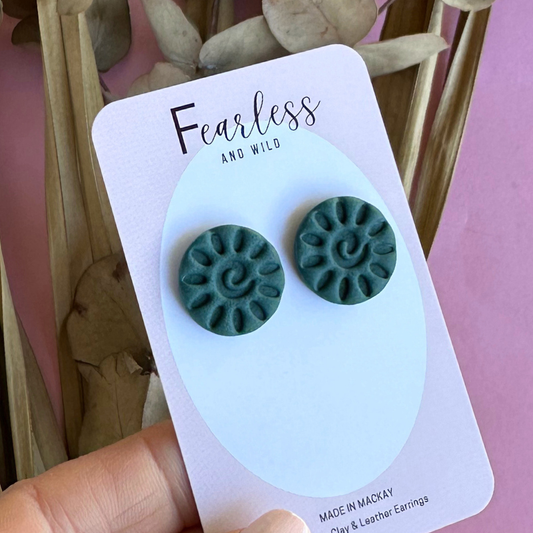 Alexia Statement Stud Teal
