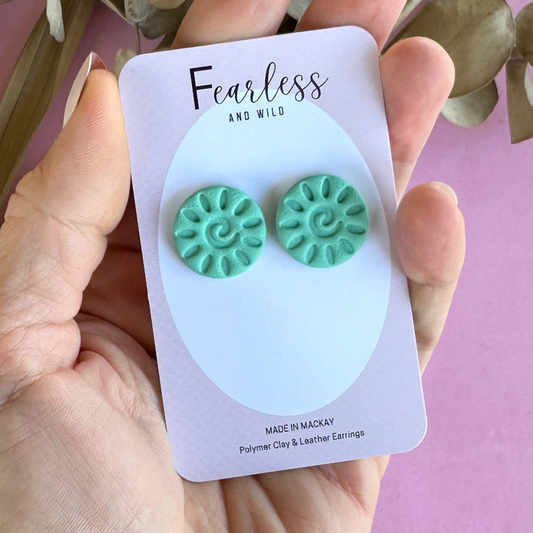 Alexia Statement Stud Seafoam