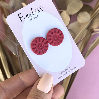 Alexia Statement Stud Red