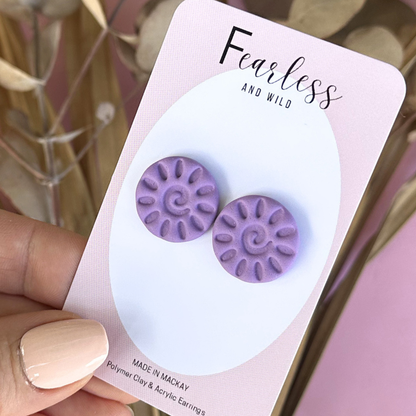 Alexia Statement Stud Purple