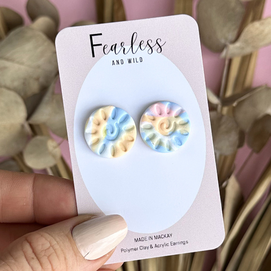 Alexia Statement Stud Pastel