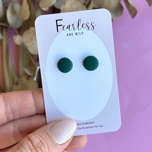 Forest Green Mini Stud